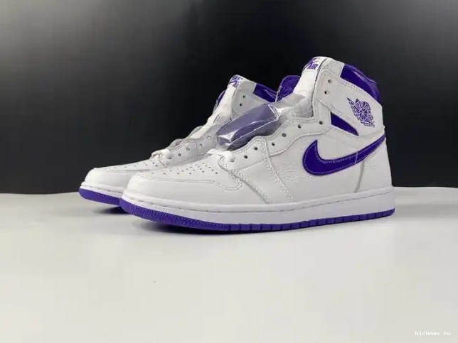 Kickmax CD0461-151 HIGH RETRO COURT 1 JORDAN PURPLE AIR 0429